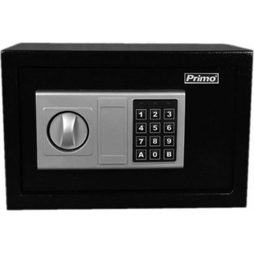Primo PRSB-50015 Χρηματοκιβώτιο με Ψηφιακό Κλείδωμα και Κλειδί, Ξενοδοχείου Διαστάσεων Μ31xΠ20xΥ20cm με Βάρος 4.3kg